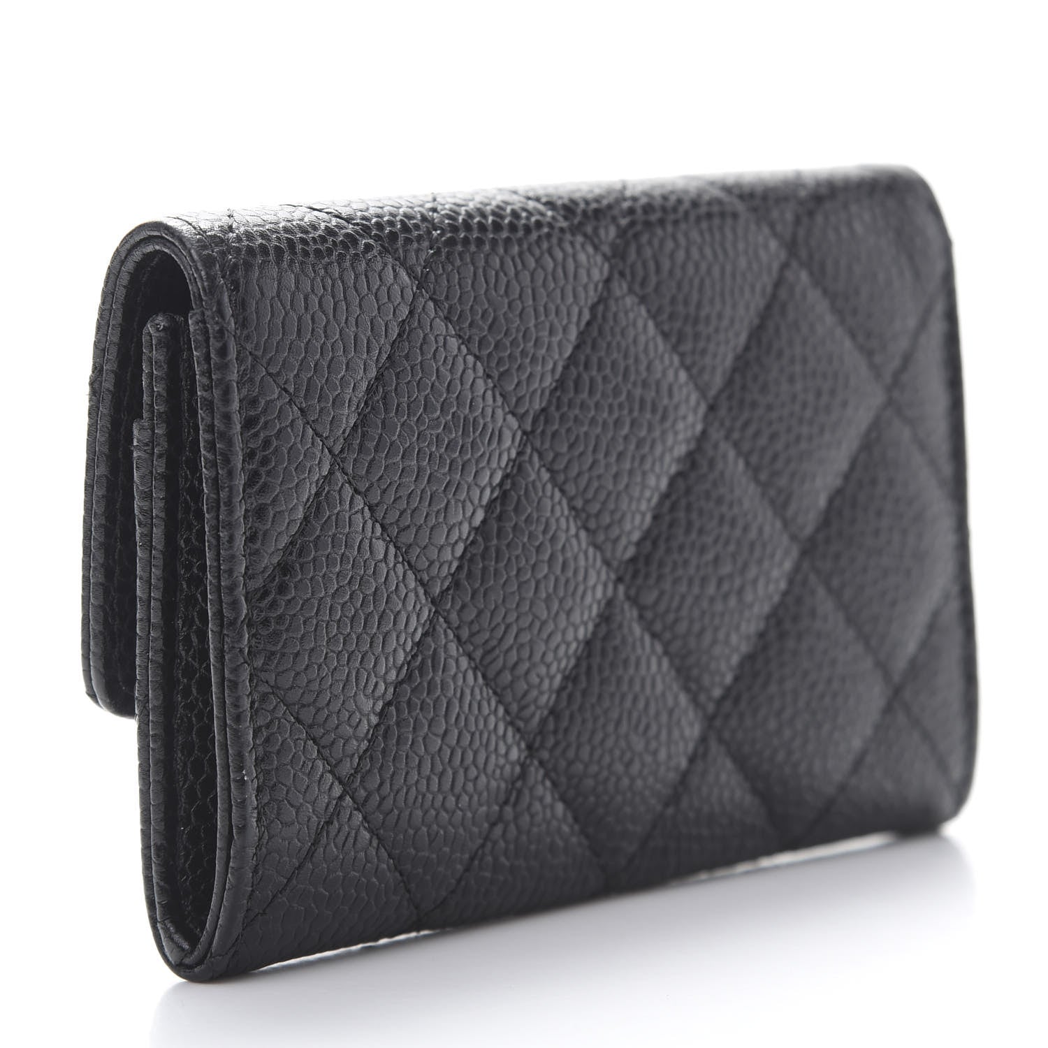 Chanel Caviar Quilted Flap Card Holder Black 3 of 9