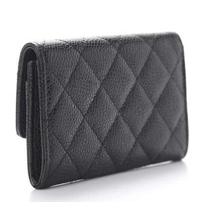 Chanel Caviar Quilted Flap Card Holder Black 3 of 9