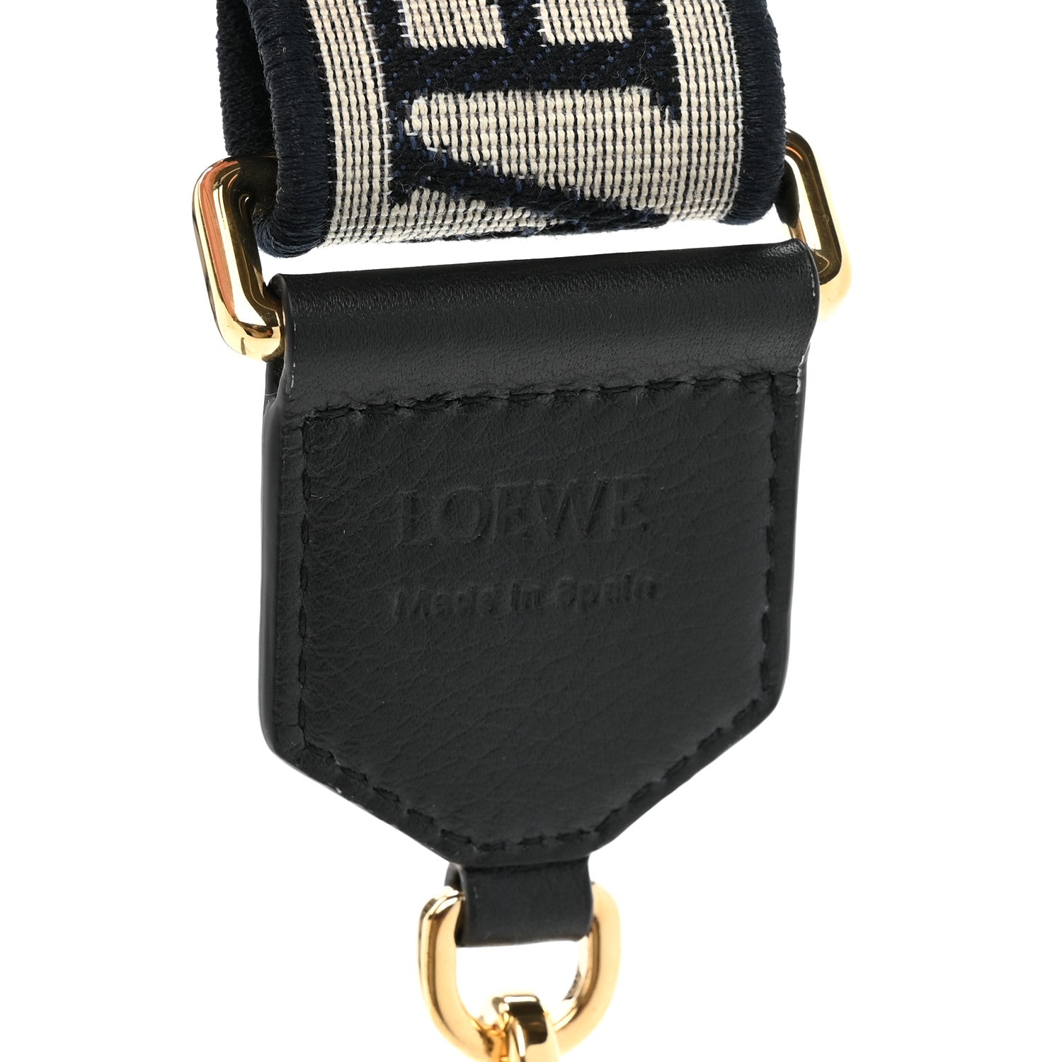 Loewe Calfskin Jacquard Anagram Strap Black 5 of 6