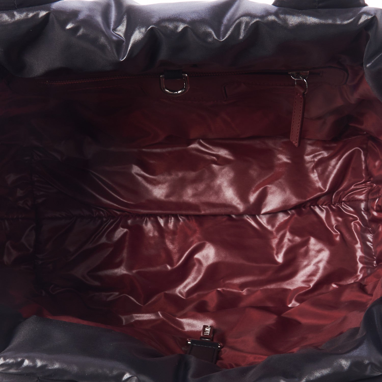 Chanel Nylon Quilted Coco Cocoon Medium Reversible Tote Black Red 6 of 9