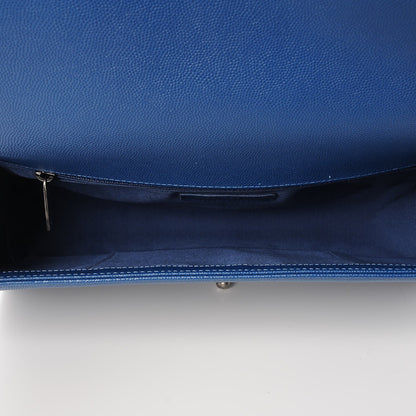 Chanel Caviar Quilted New Medium Boy Flap Dark Blue 5 of 8