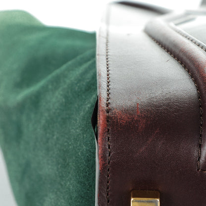 Celine Smooth Calfskin Suede Mini Tri-Color Luggage Burgundy 6 of 11