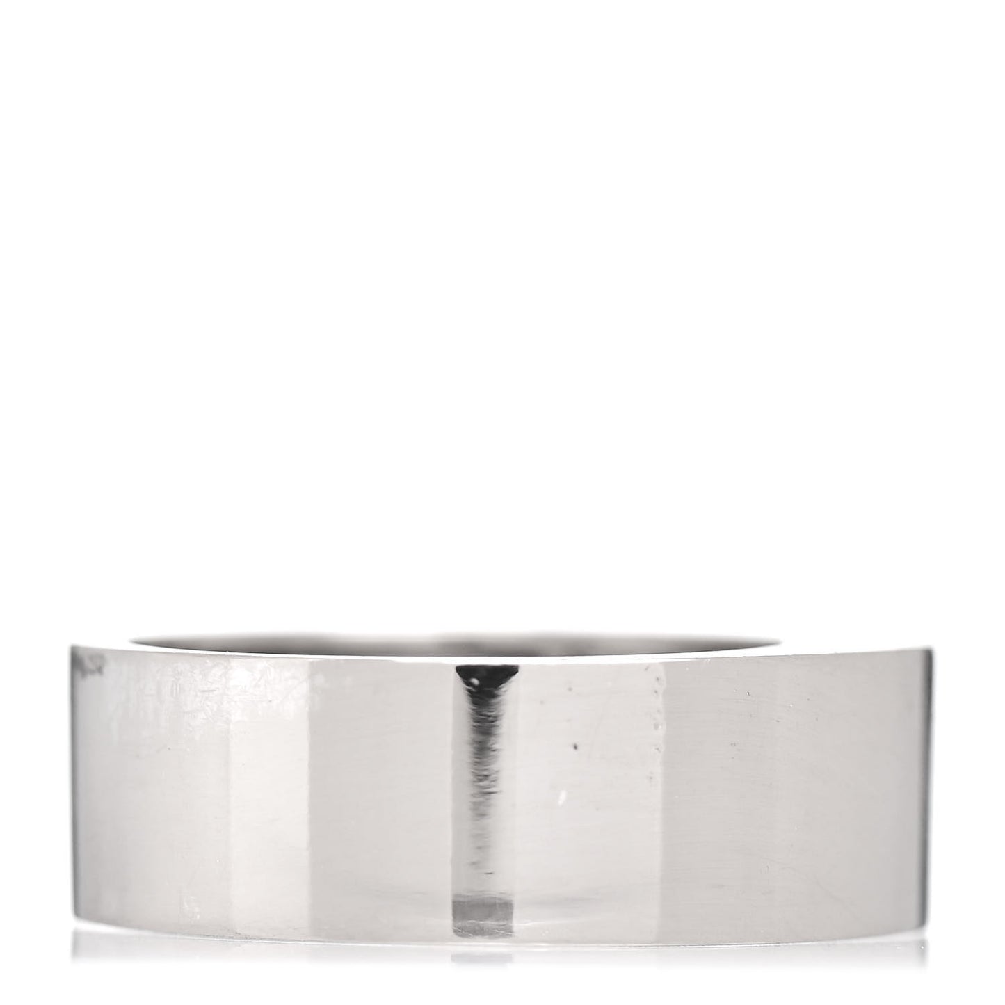 18K White Gold Happy Diamond Square Band Ring 54 6.75