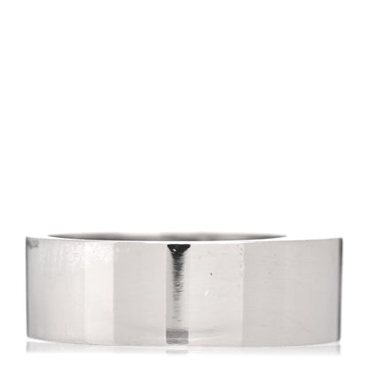 Chopard 18K White Gold Happy Diamond Square Band Ring 54 6.75 3 of 4