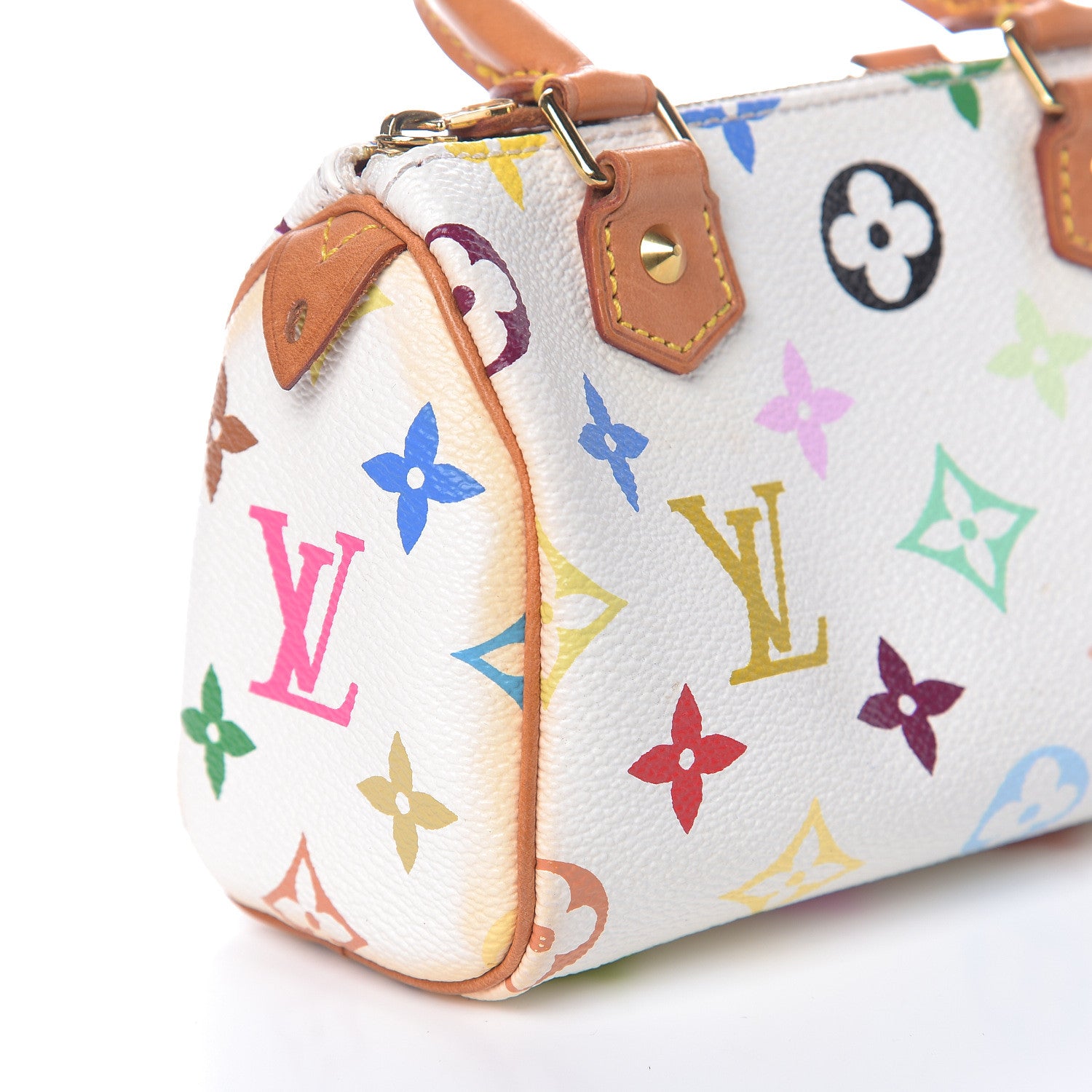 Louis Vuitton Monogram Multicolor Mini Sac HL Speedy White 10 of 13