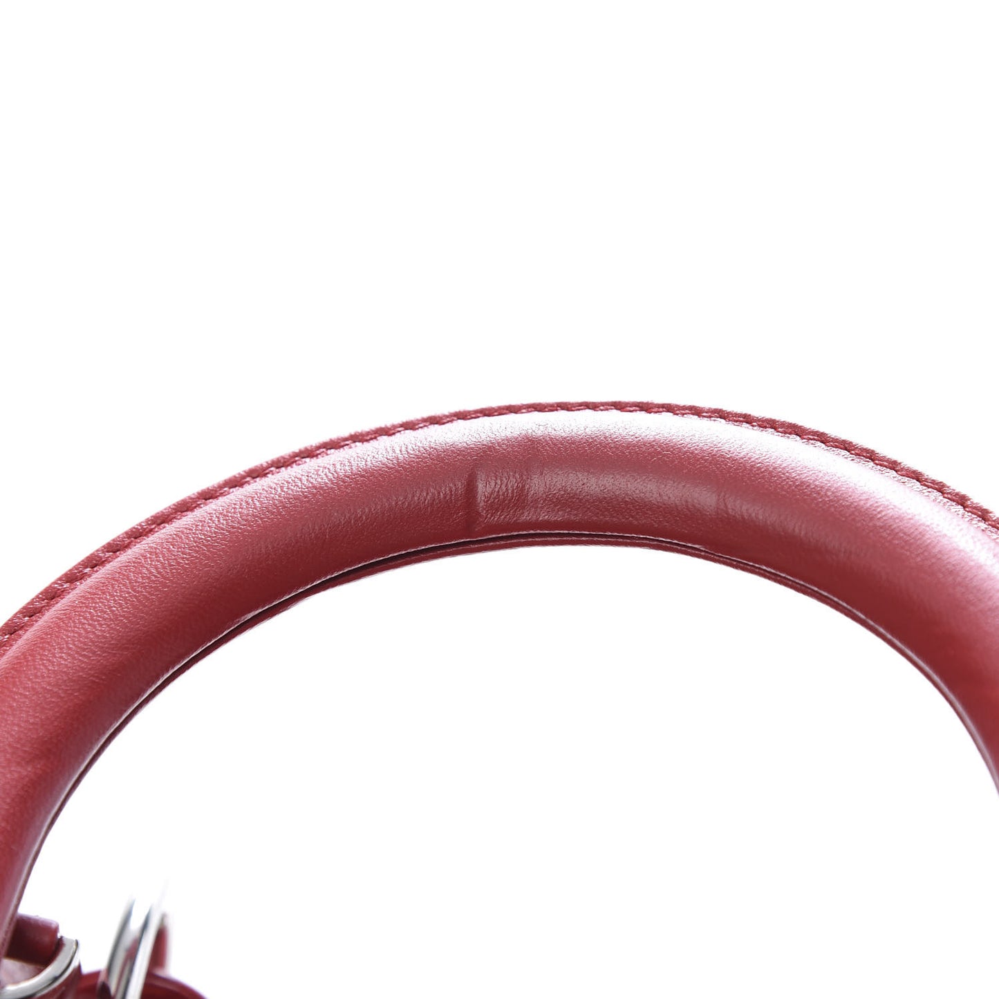 Lambskin Cannage Large Lady Dior Red
