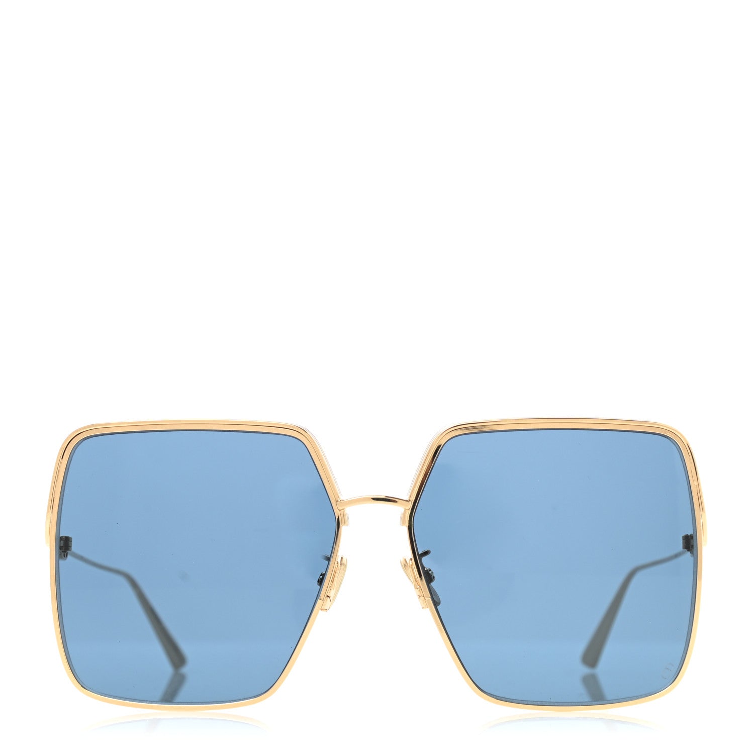 Christian Dior Metal EverDior Square Sunglasses Gold 2 of 8