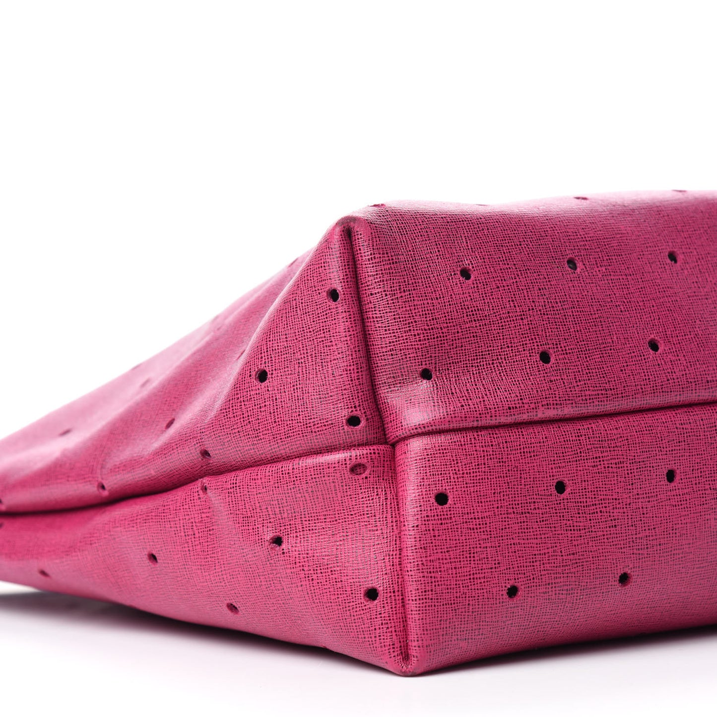Vitello Elite Perforated Roll Tote Ciclamino