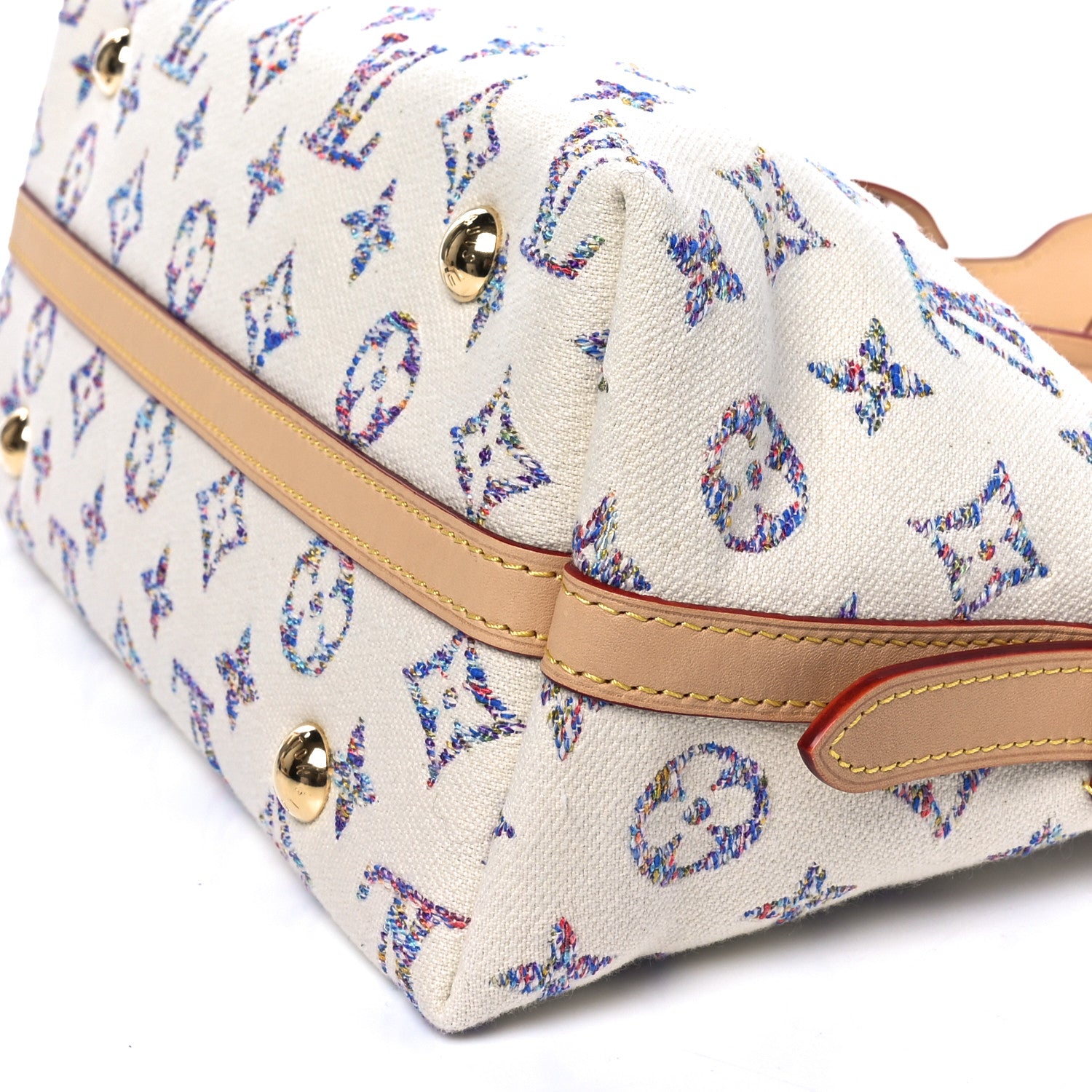 Louis Vuitton Monogram Jacquard CarryAll PM Multicolor Beige 10 of 10