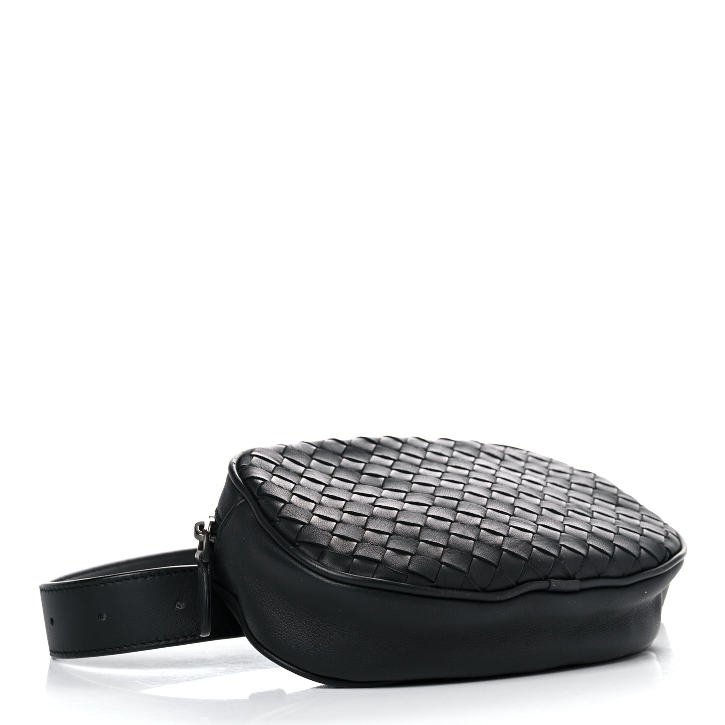 Nappa Intrecciato Belt Bag Black