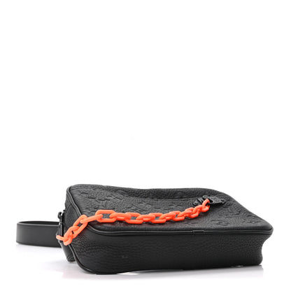 Louis Vuitton Taurillon Monogram Uniformes Solar Ray Soft Pochette Volga Belt Bag Black 4 of 9