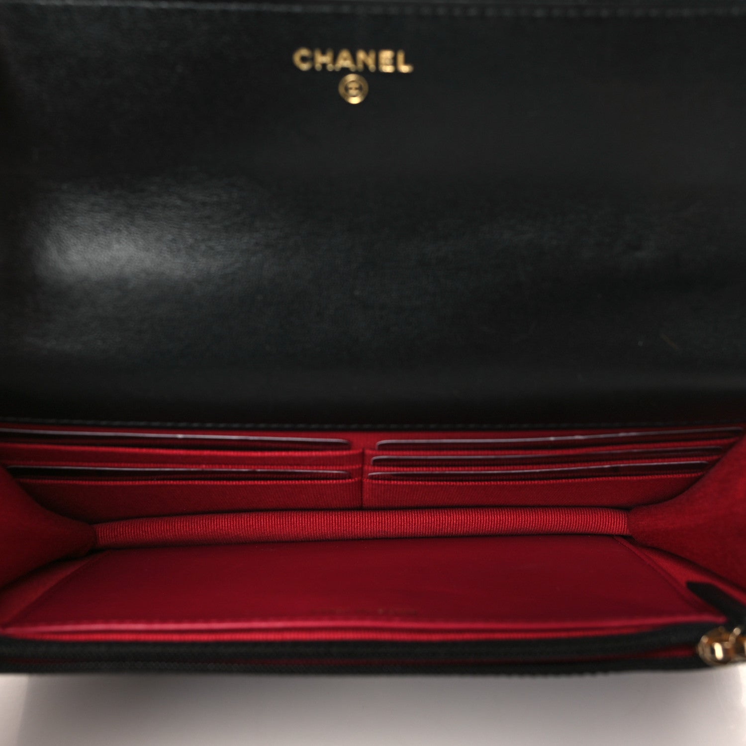 Chanel Goatskin Quilted Chanel 19 Wallet On Chain WOC Black 5 of 10