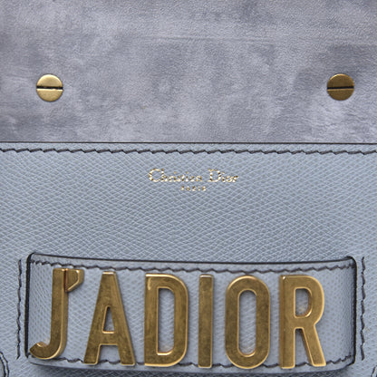 Christian Dior Grained Calfskin Mini J'Adior Chain Flap Bag Sky Blue 6 of 11