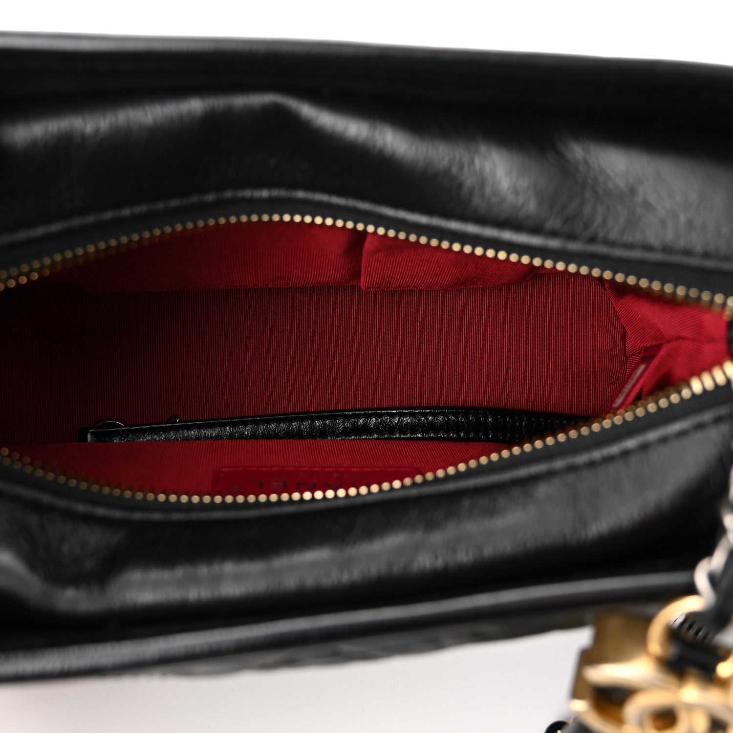 Chanel Aged Calfskin Quilted Small Gabrielle Hobo Black 5 of 11
