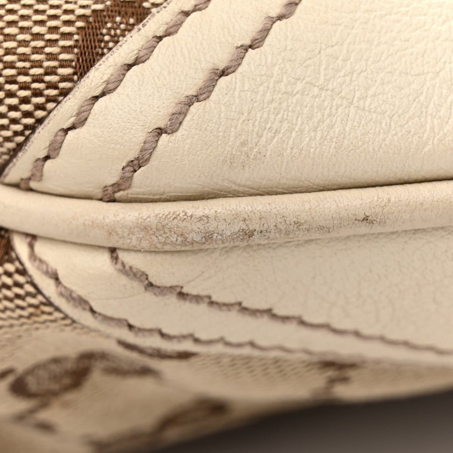 Monogram Medium New Britt Half Moon Hobo White