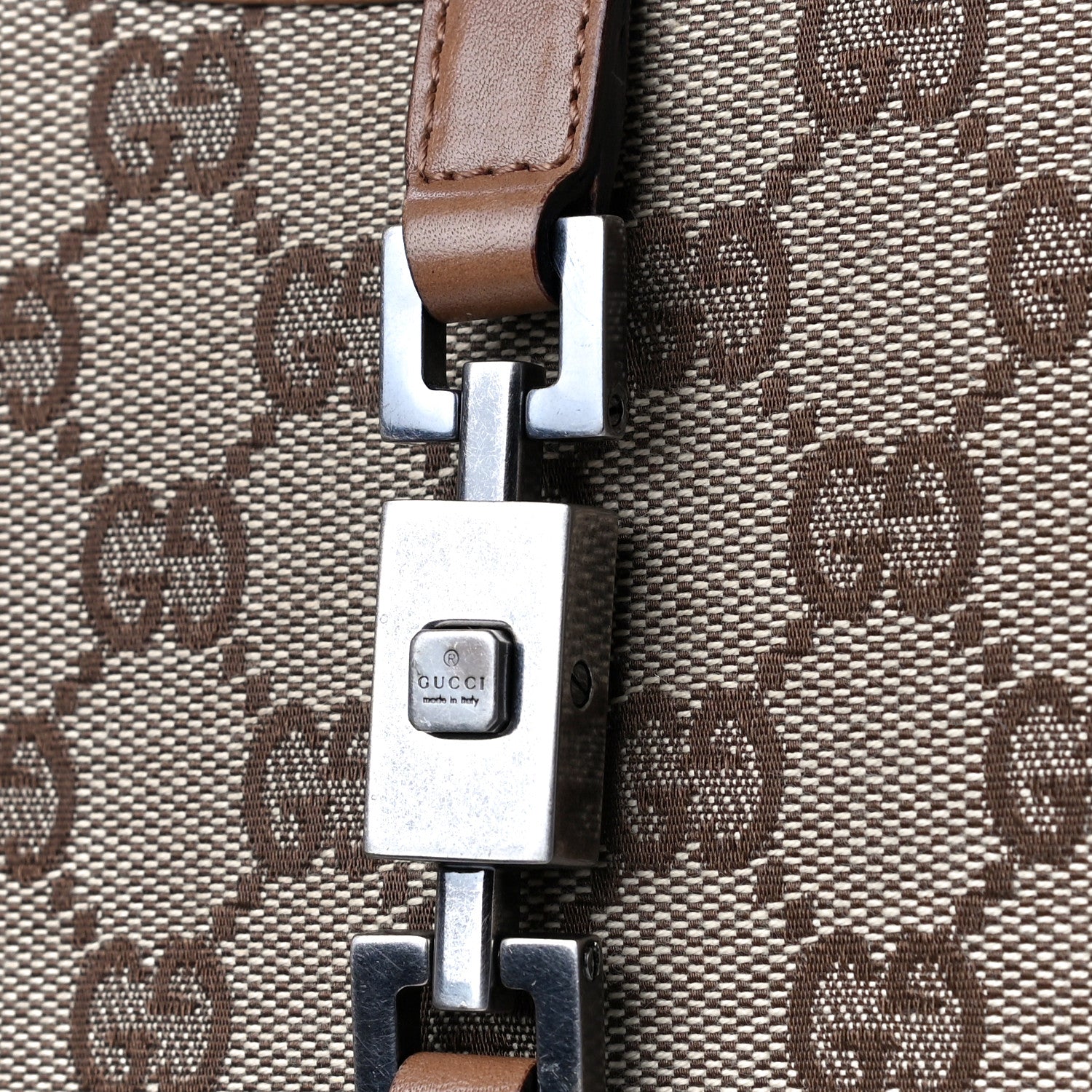 Gucci Monogram Small Bardot Bag Brown 22 of 30