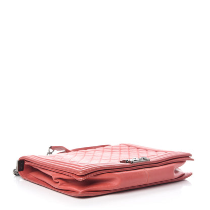 Chanel Calfskin Quilted Large Boy Flap Red 4 of 20