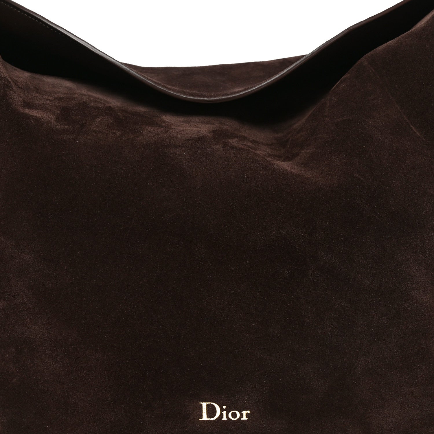 Christian Dior Suede Calfskin Medium Diorly Bag Chocolate 8 of 10