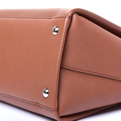 Louis Vuitton Calfskin Lockmeto Caramel Creme Black 8 of 10