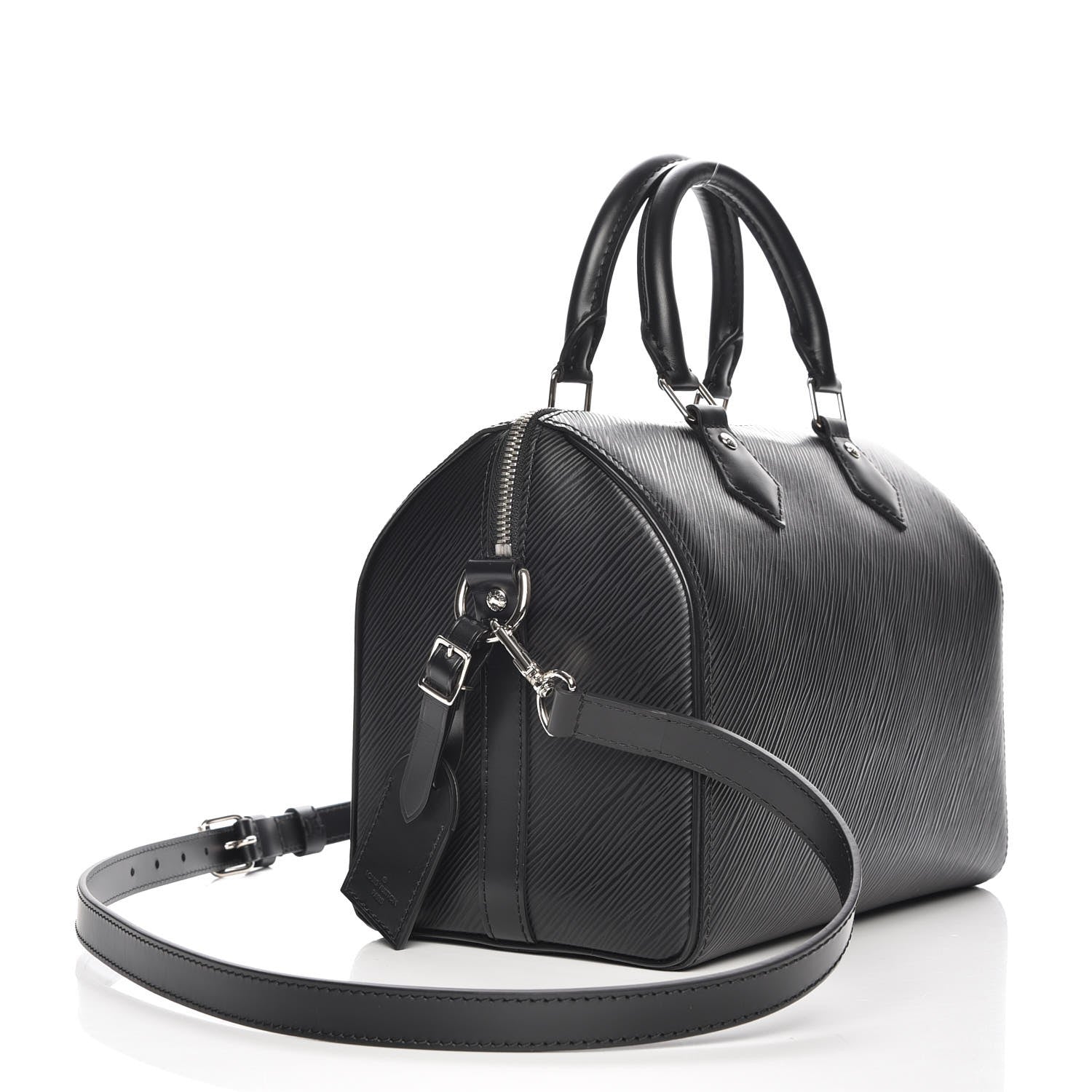 Louis Vuitton Epi Speedy Bandouliere 25 Black 4 of 9