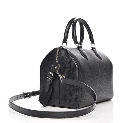 Louis Vuitton Epi Speedy Bandouliere 25 Black 4 of 9
