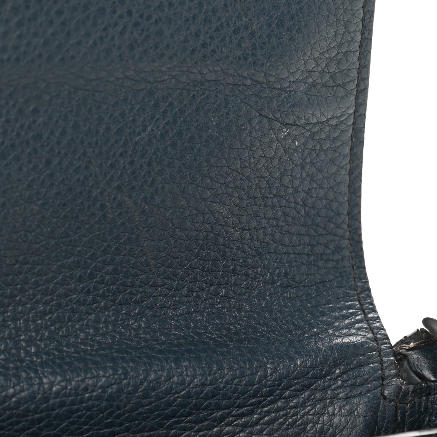 Vitello Phenix Madras Shoulder Bag Oltremare