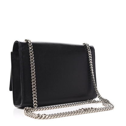Saint Laurent Grain De Poudre Small Monogram Kate Satchel Black 3 of 11