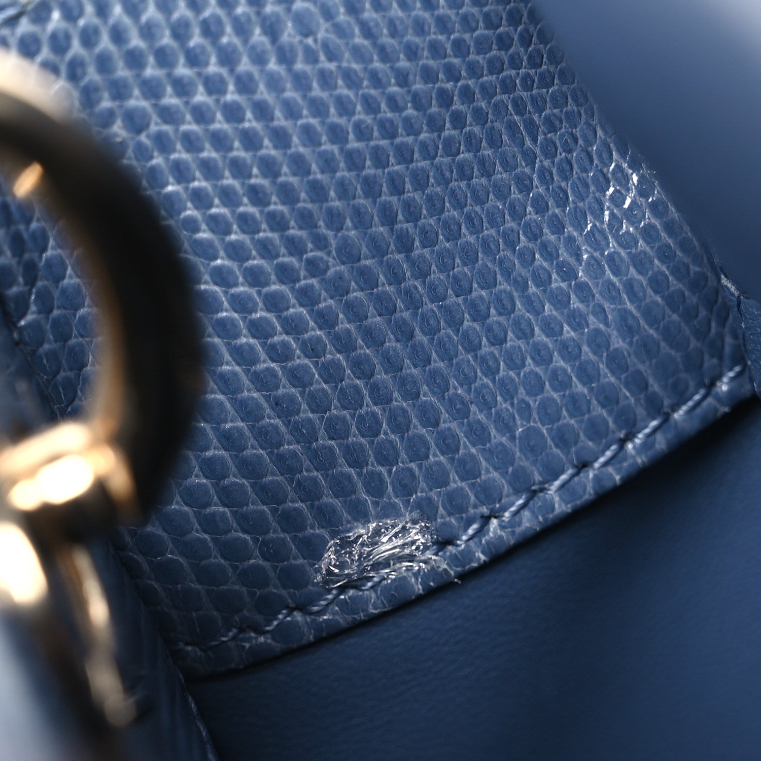 Christian Dior Lizard Mini Lady Dior Blue 13 of 17