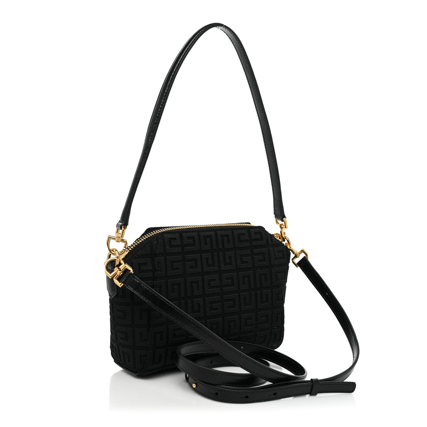 Canvas Embroidered XS Antigona 4G Black