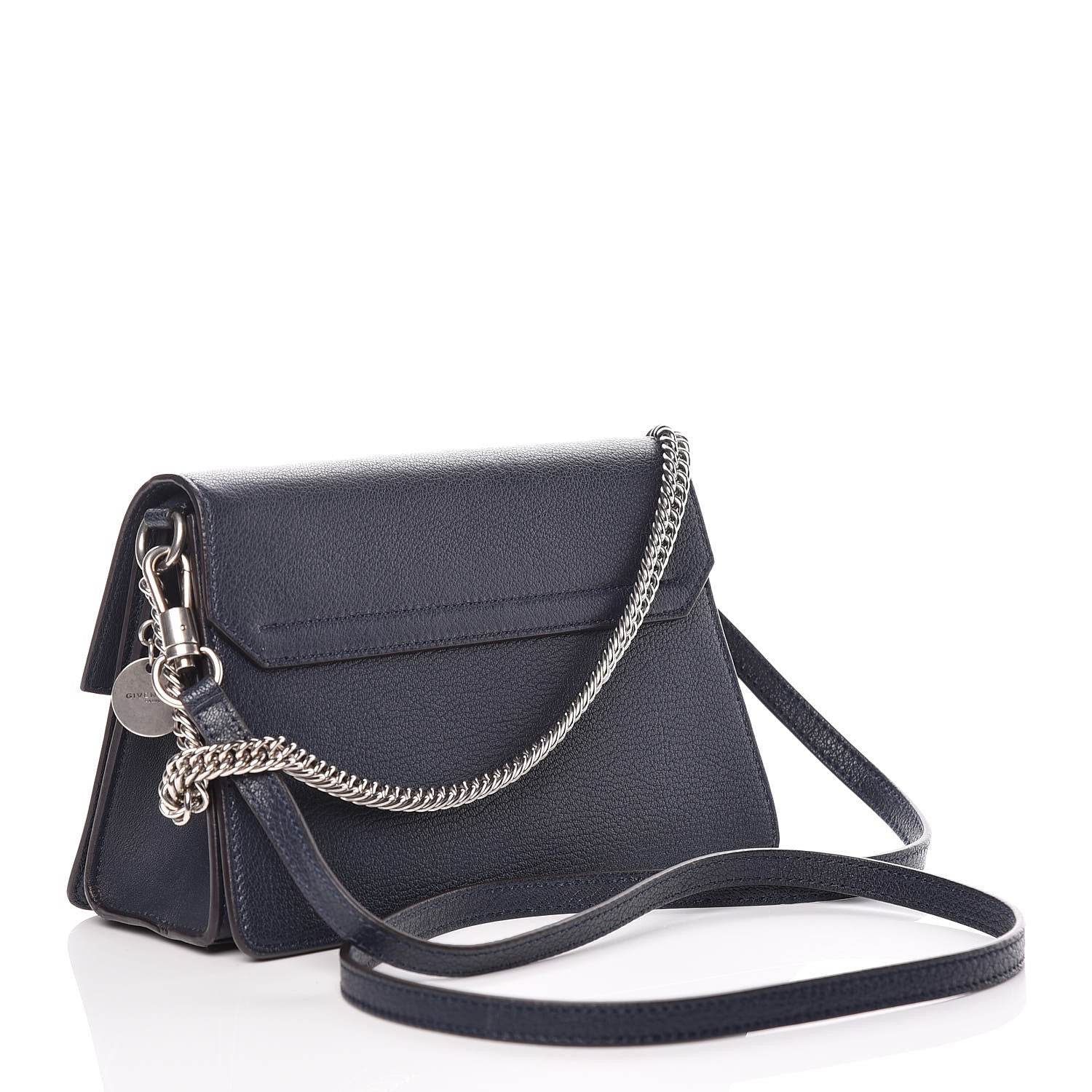 Givenchy Goatskin Small GV3 Shoulder Bag Dark Blue 3 of 9