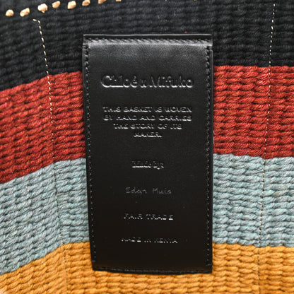 Chloe X MIFUKO Woven Large Woody Basket Tote Multicolor 6 of 11