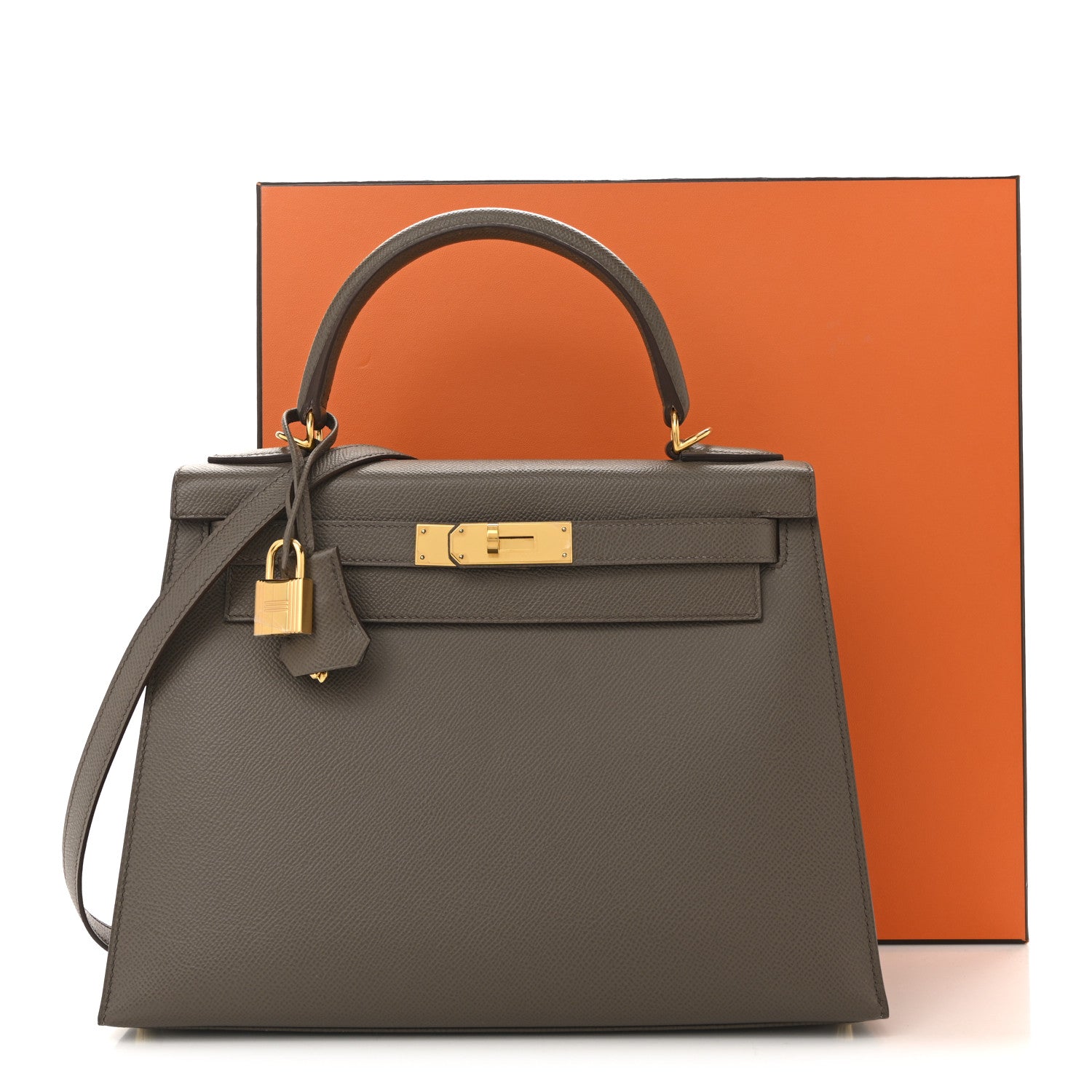 Hermes Epsom Kelly Sellier 28 Etain 18 of 18
