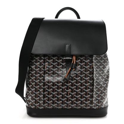 Goyard Goyardine Calfskin Alpin MM Backpack Black 1 of 11