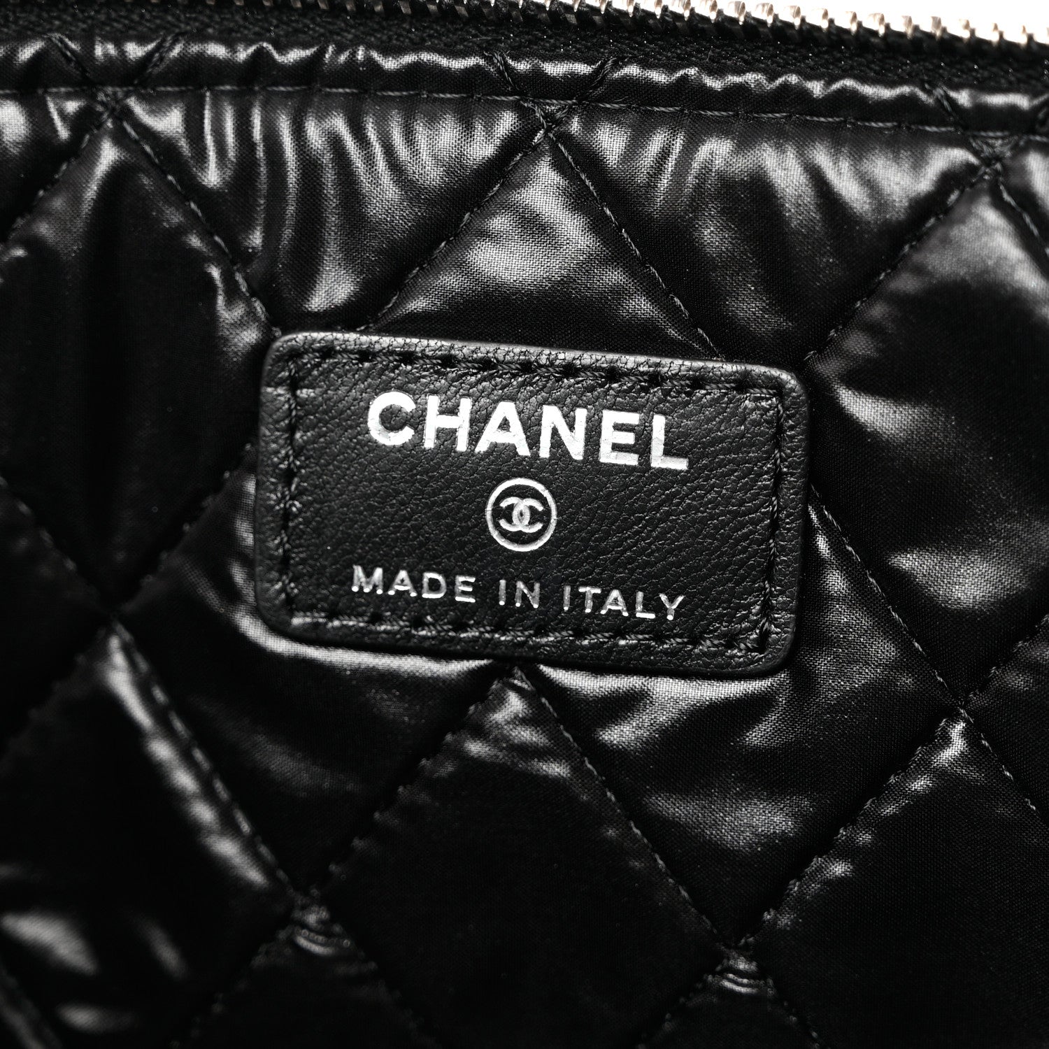 Chanel Lambskin Medium Cuba Car Cosmetic Case Black 6 of 7