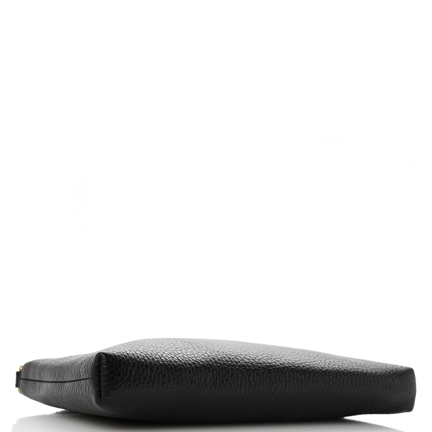 Pebbled Calfskin GG Marmont Zip Chain Bag Black