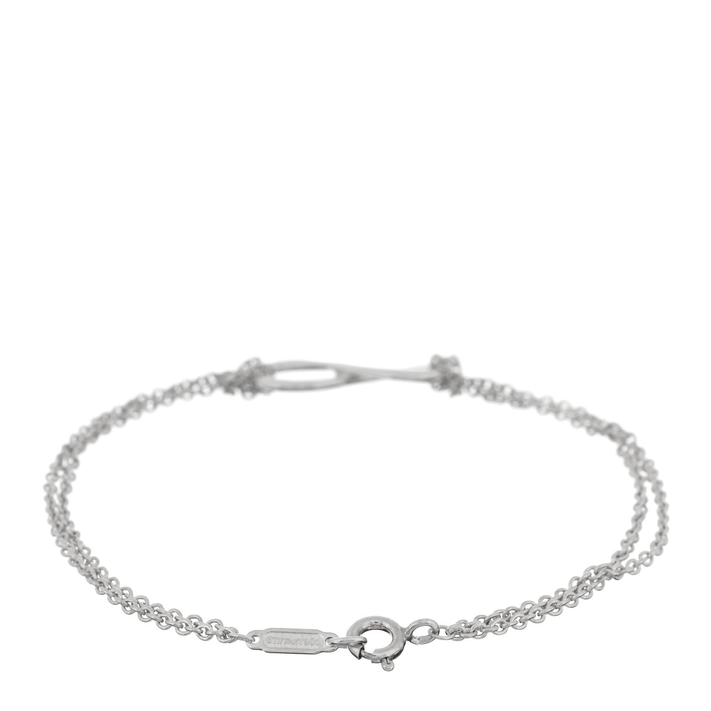Sterling Silver Infinity Double Chain Bracelet