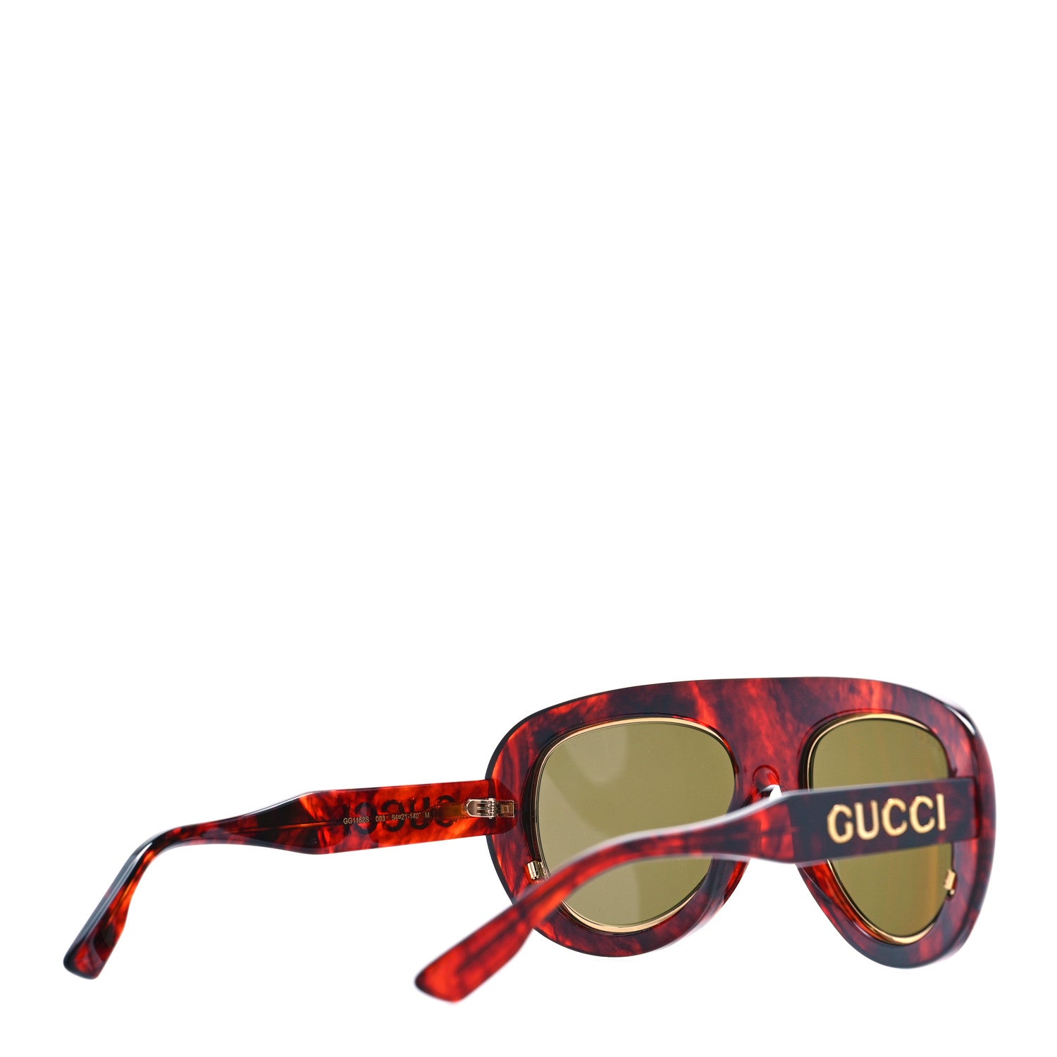 Gucci Acetate Oversize Sunglasses GG1152S Tortoise 3 of 7