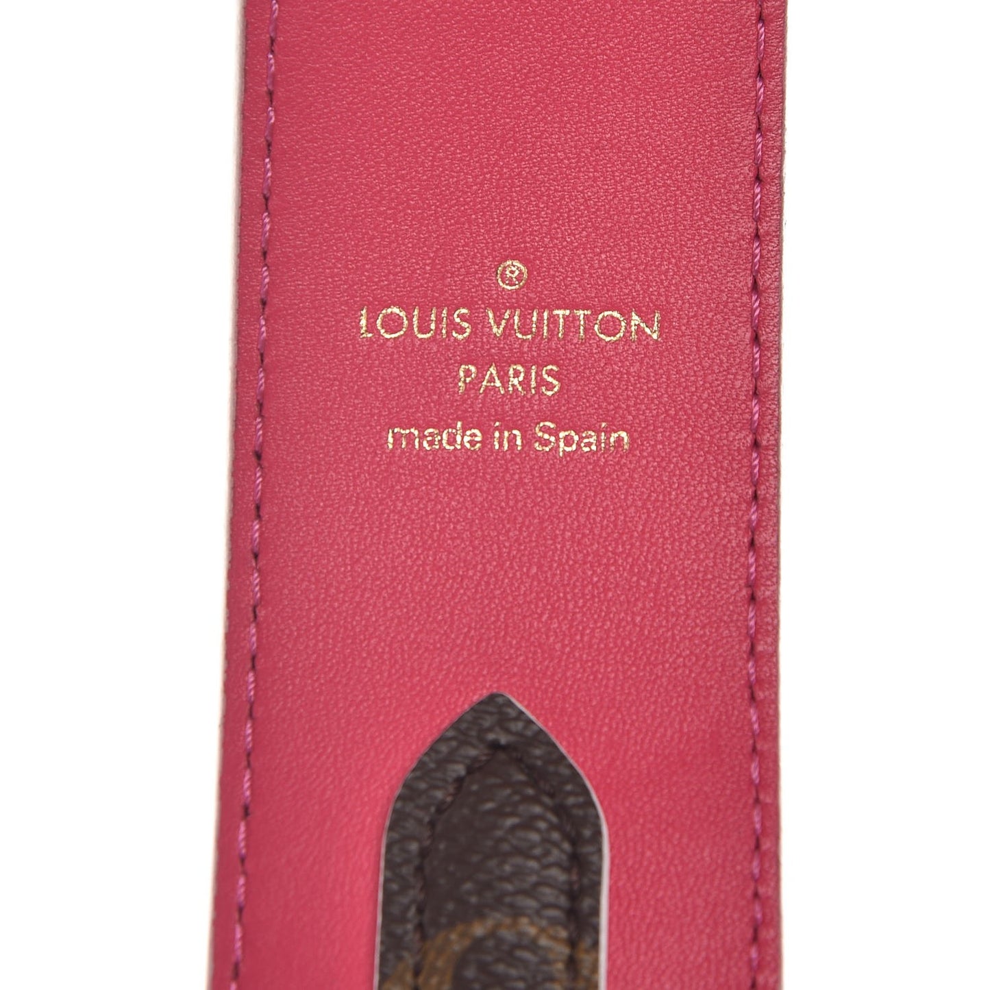 Monogram Bandouliere Shoulder Strap Hot Pink