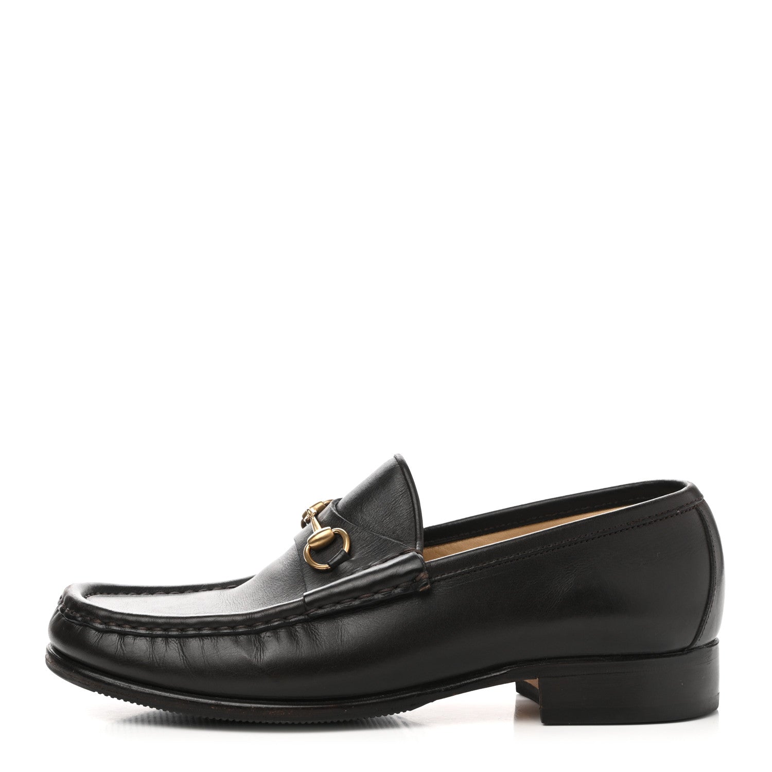 Gucci Calfskin Mens Horsebit Loafers 8.5 Marrone 1 of 9