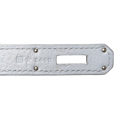 Hermes Taurillon Clemence Kelly Retourne 32 Bleu Glacier 7 of 15