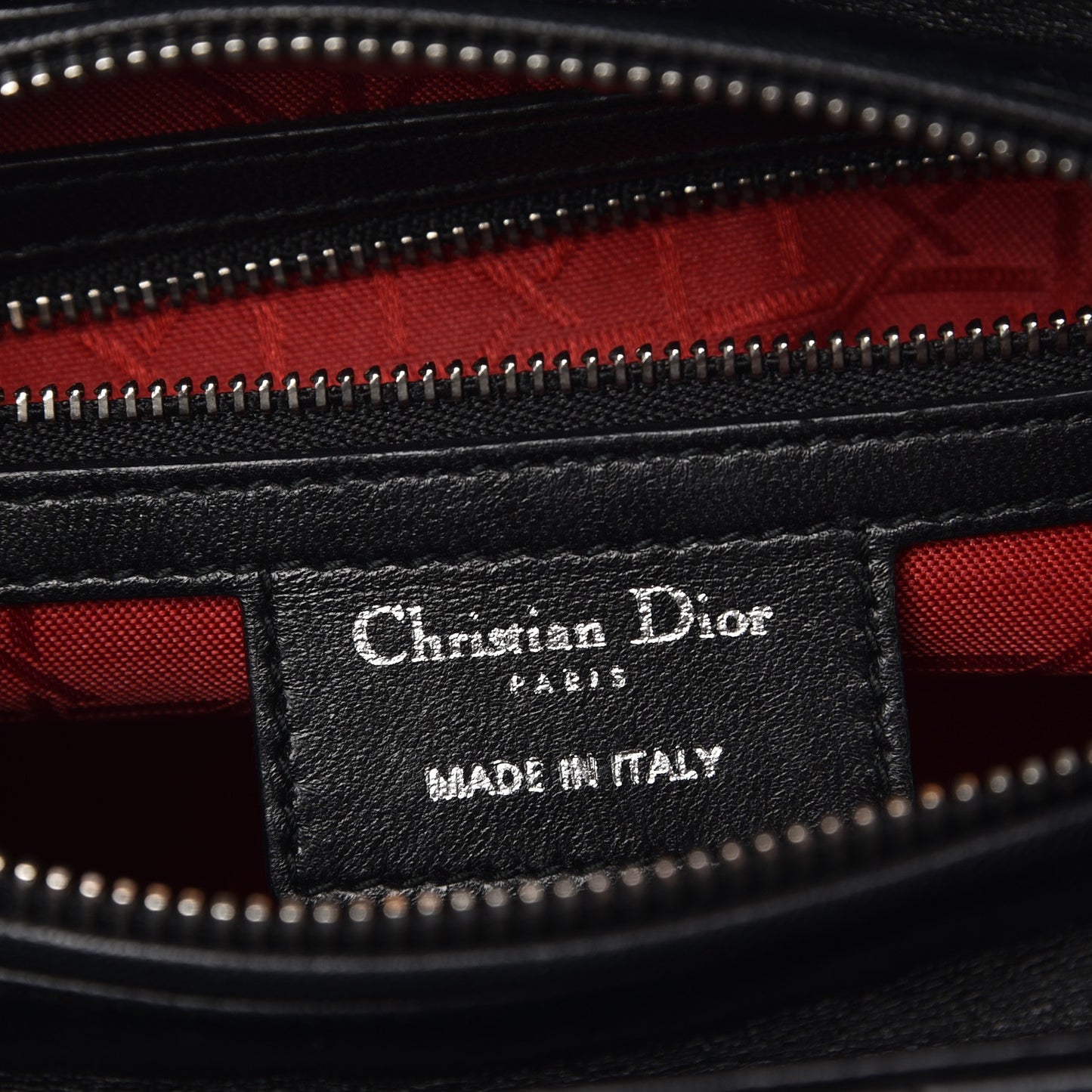 Lambskin Cannage Medium Lady Dior Black