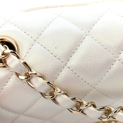 Chanel Iridescent Calfskin Quilted Mini Rectangular Flap White 11 of 11