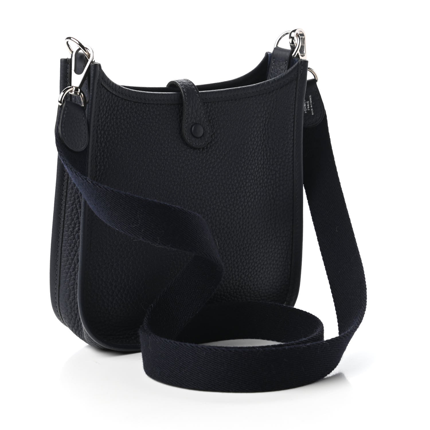 Hermes Taurillon Clemence Evelyne TPM Bleu Indigo 3 of 10