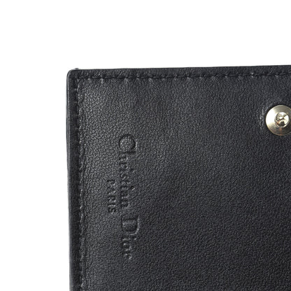 Christian Dior Lambskin Cannage Small Lady Dior Flap Card Holder Black 6 of 8