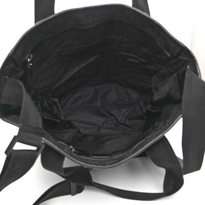 Gucci GG Supreme Monogram Web Handle Vertical Tote Black Grey 5 of 10