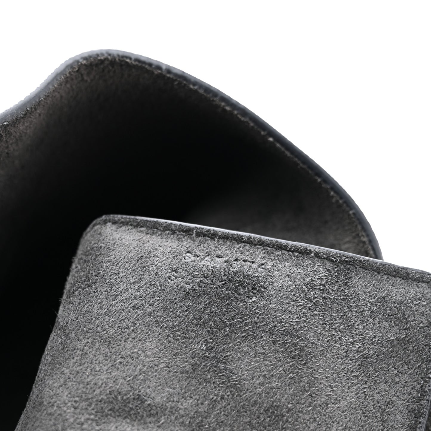 Grained Calfskin Mini Belt Bag Grey