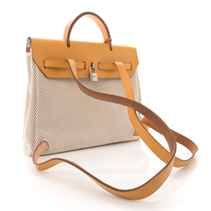 Hermes Vache Hunter Criss Viking Herbag 30 PM Backpack Ecru Beige Naturel 3 of 18