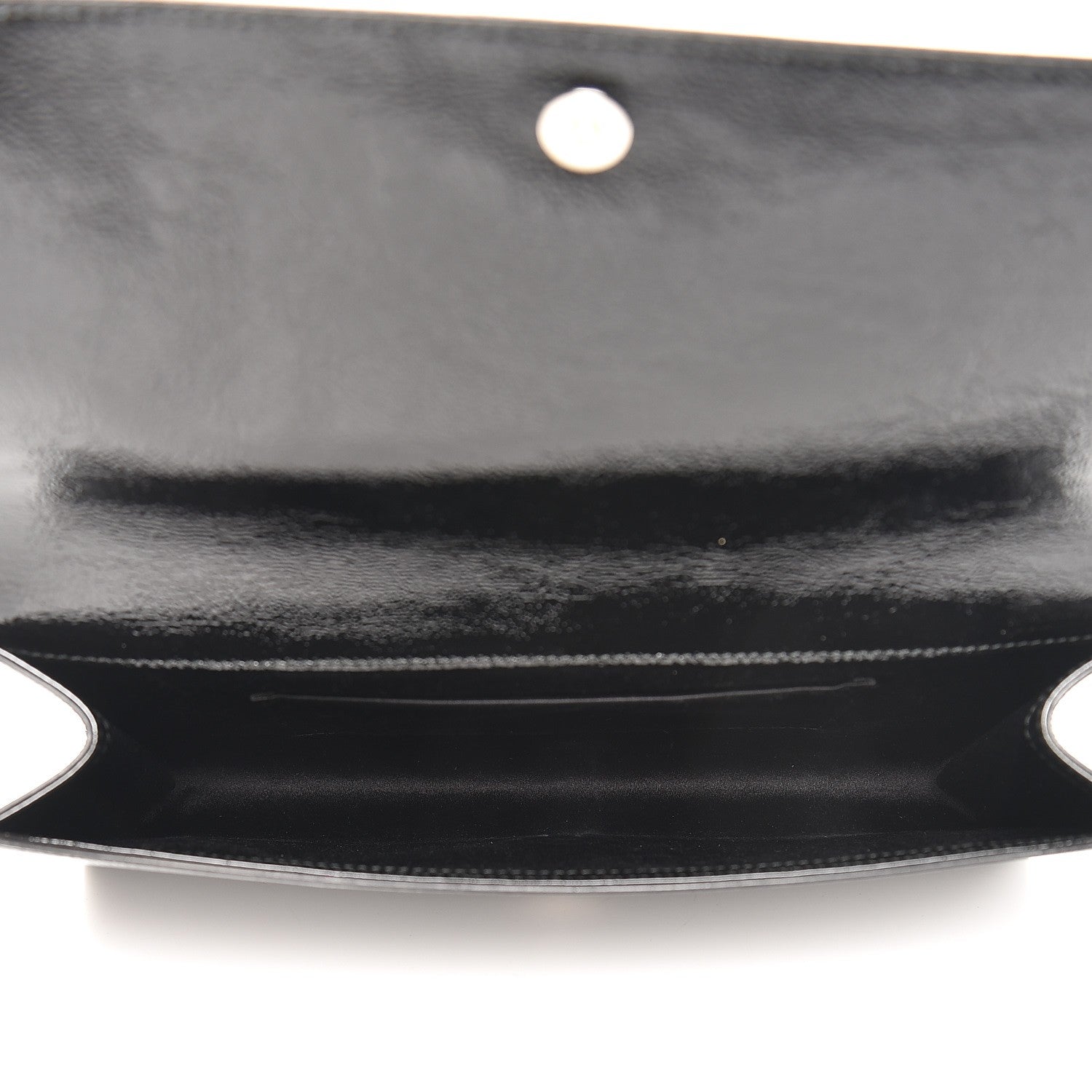Saint Laurent Textured Patent Monogram Large Belle De Jour Clutch Black 5 of 6