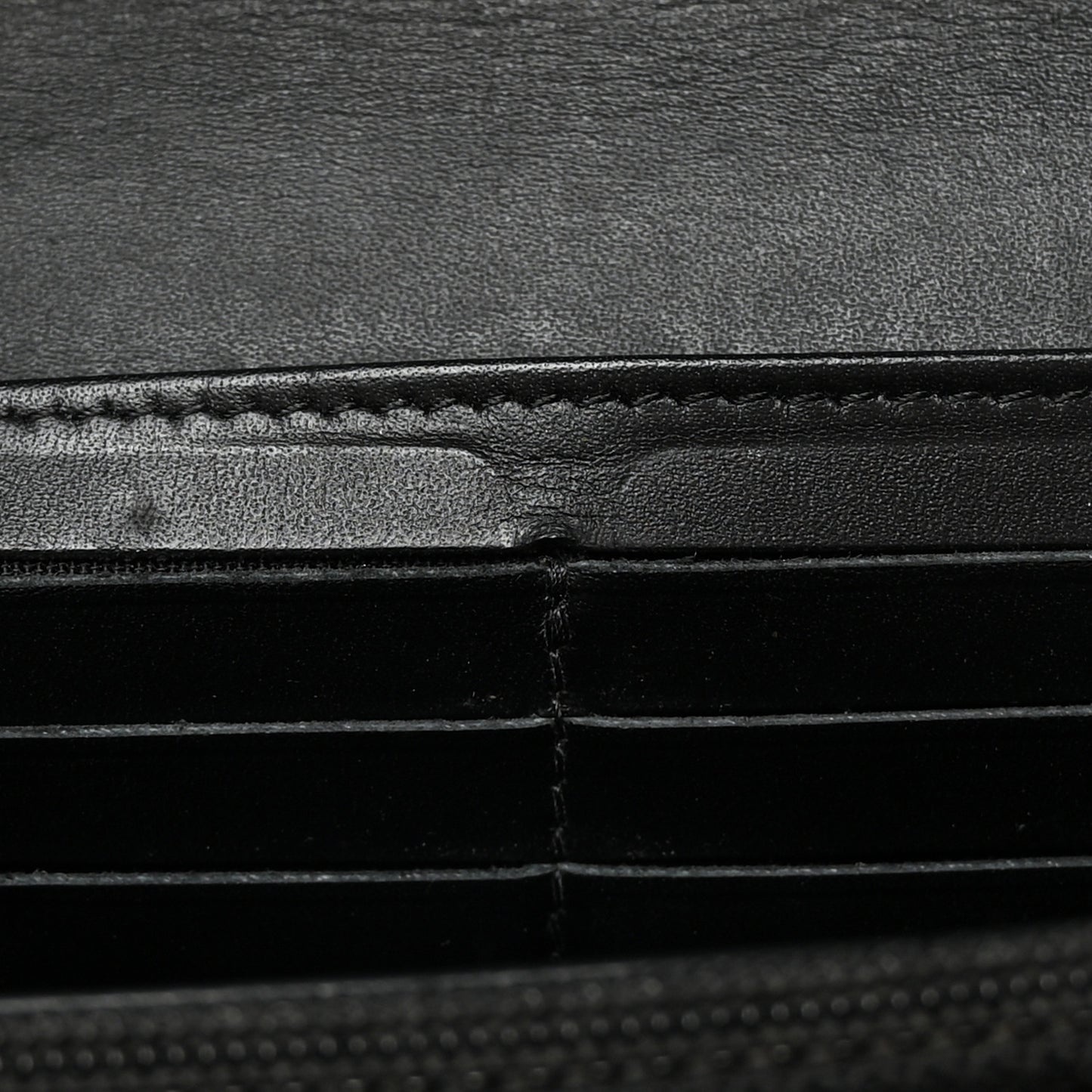 Caviar Timeless CC Large Gusset Flap Wallet Black