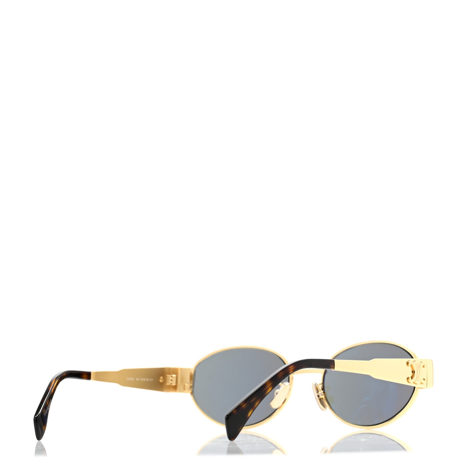 Celine Metal Triomphe 01 Sunglasses CL40235U Gold Green 4 of 7